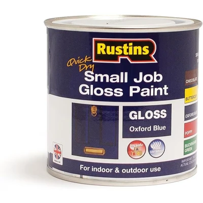 Image of RUSTINS Small Job Gloss Paint Oxford Blue 250ml