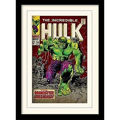 Image of MARVEL MP11021P PL Incredible Hulk (Monster Unleashed) 30x40 cm Mounted &amp; Framed
