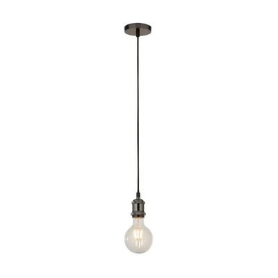 Image of Searchlight Lighting Search Light Eu Chrome 1 Cable Suspension with 1.5Mtr Textile