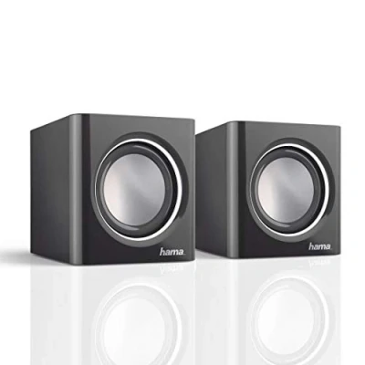 Image of Hama Sonic Mobil 185 Notebook Speakers, Black &amp; Silver