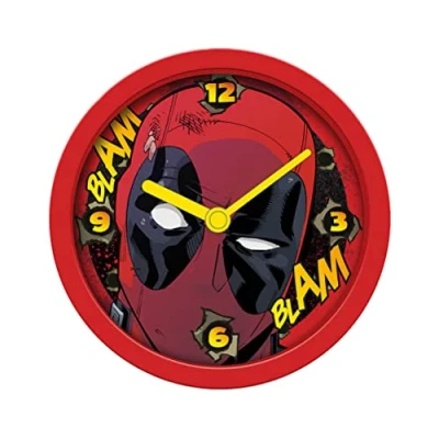 Image of Deadpool Alarm Clock (Blam Blam) 12cm Diameter Official Merchandise, 5&quot;