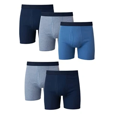 Image of Hanes Men&#039;s Ultimate Tagless Boxer Briefs, 5 Pack, Assorted S (Pack of 5)