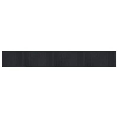 Image of vidaXL Black Bamboo Rug Modern Rectangular Floor Mat/Area Carpet Runner 70x500cm for Living Room, Hallway Firm Anti Slip Backing