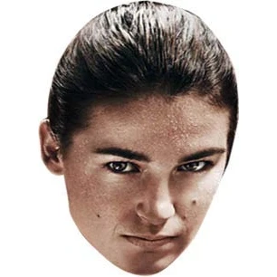 Image of FoxyPrinting Katie Taylor Tv Star Celebrity Cardboard Party Face Mask Fancy Dress