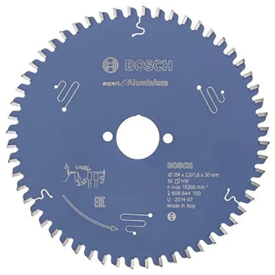 Image of Bosch 2608644100 EXALH 56 Tooth Top Precision Circular Saw Blade, 0 V, Blue