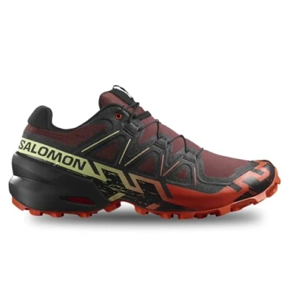 Image of Salomon Speedcross 6 Trail running shoes, Men&#039;s, Size: 10, Rum raisin/cherry tomato/cognac Textile/synthetics