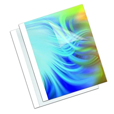 Image of Fellowes 6mm Thermal Binding Covers 44 60 Sheet Capacity Pack of 100 White