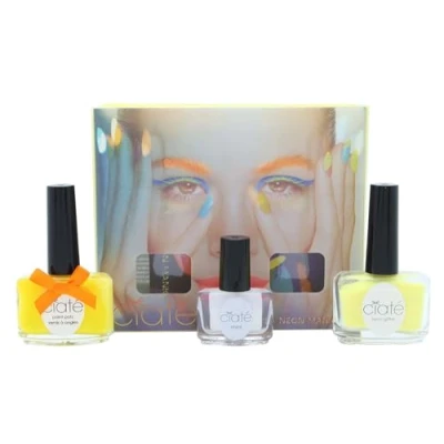 Image of Ciate Corrupted Neon Manicure Megaphone Big Yellow Taxi Glitter Nail Polish Varnish Set