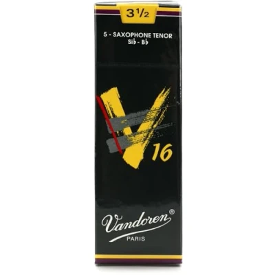 Image of Vandoren V16 Tenor Saxophone Reeds Box of 5 Strength 3.5