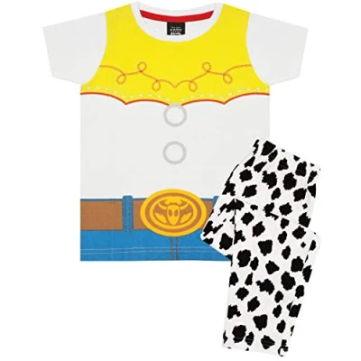 Image of Vanilla Underground Toy Story Jessie Cowgirl Costume Girl&#039;s Kid&#039;s Pyjamas Nightwear Set 9 10 Years White