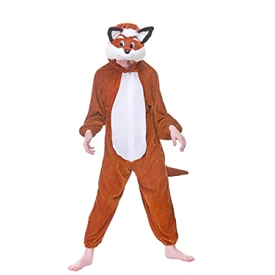 Image of Kids Animal Fox Fancy Dress Costume Large (7 8 years)