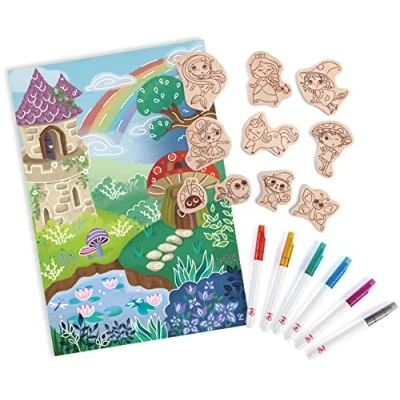 Image of Hape E1077 Painting and Play Set, Multicoloured, M