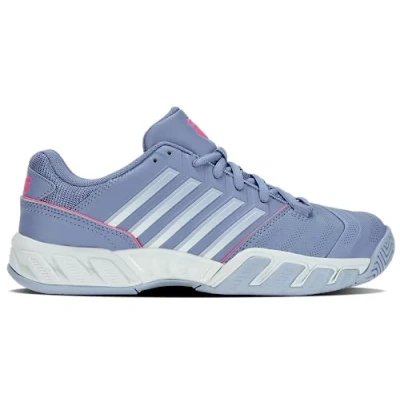 Image of K Swiss Women&#039;s Bigshot Light 4 Tennis Shoe, Infinity Blue Blush Blizzard, 10 UK