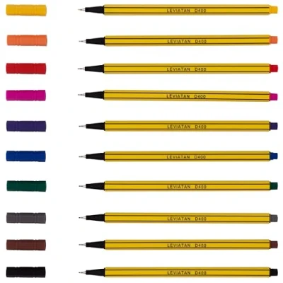 Image of LEVIATAN D400 Fineliner Set 10 Colors Fine Line Pen Colorful Suitable For Everyday Use Width Approx. 0.4 mm