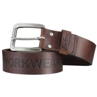 Image of Snickers Leather Belt Chocolate Brown 110