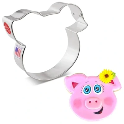 Image of Ann Clark Cookie Cutters Pig Face Cutter, 10.16 cm