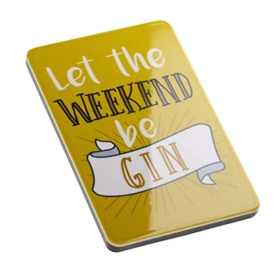 Image of Let The Weekend Be Gin Alcohol Lovers Funny Quote Novelty Magnet