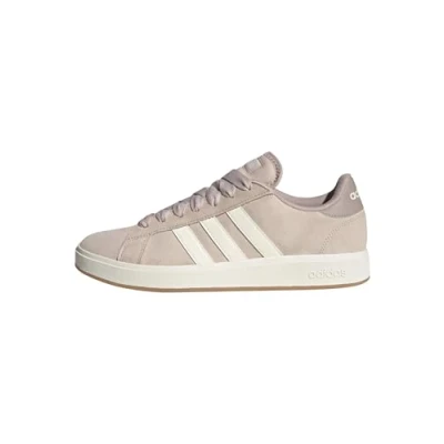 Image of adidas Men&#039;s Grand Court Base 00s Shoes, Wonder Taupe/Off White/Grey, 5 UK