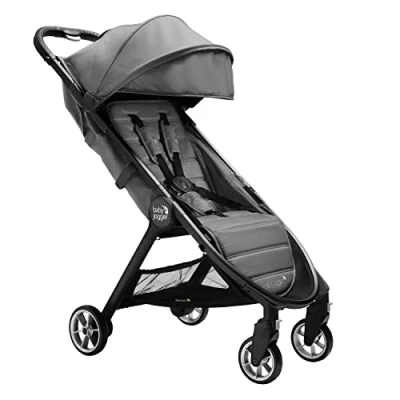 Image of Baby Jogger City Tour 2 Travel Stroller Ultra Lightweight, Foldable &amp; Compact Pushchair Buggy Shadow Grey