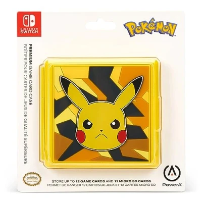 Image of PowerA Premium Game Card Case for Nintendo Switch Camo Storm Pikachu