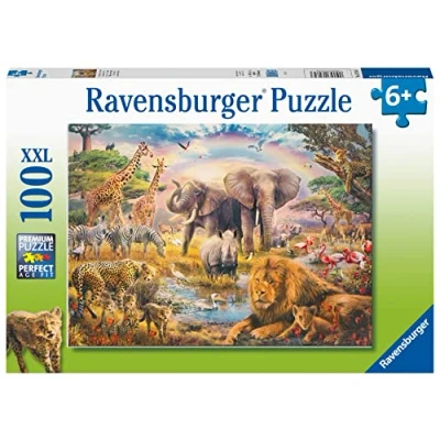 Image of Ravensburger African Safari 100 Piece Jigsaw Puzzle for Kids Age 6 Years Up