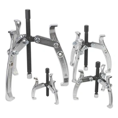 Image of Sealey Gear Reversible Puller Set 4pc Triple Leg
