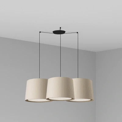 Image of Samba Triple Cylindrical Cluster Drop Light Beige, E27