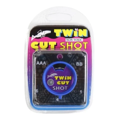Image of Dinsmores 5 Way Dispenser Twin Cut Super Soft Non Toxic Fishing Shot,Grey,Size AAA/BB/No1/No4/No6