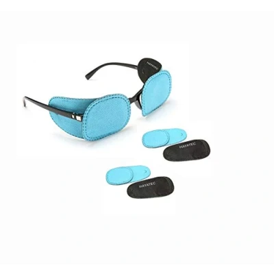 Image of HAYATEC Occlusion Eye Patch Cover for Children Glasses Treat Lazy Amblyopia one Disorder Spectacle 85x50 cm 3 Pairs (Blue)