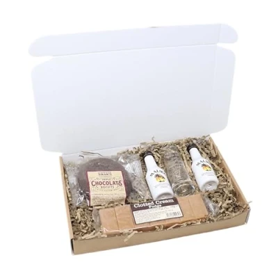 Image of Personalised Shot Glass + Alcohol &amp; Treats Letterbox Gift Set (Malibu Coconut Rum)