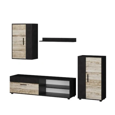 Image of Vicco Living wall Berno, Beige/Anthracite, Set of 4