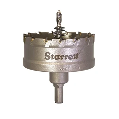 Image of Starrett Carbide Tipped Hole Saw CTD80 TCT Deep Cut Holesaw Cutter For Metal Stainless Steel Iron Aluminium 80mm