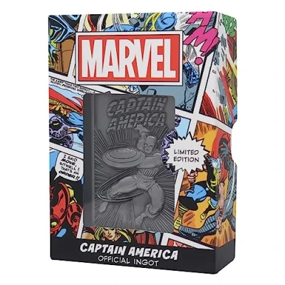 Image of Marvel Limited Edition Captain America Collectible Decorative Metal