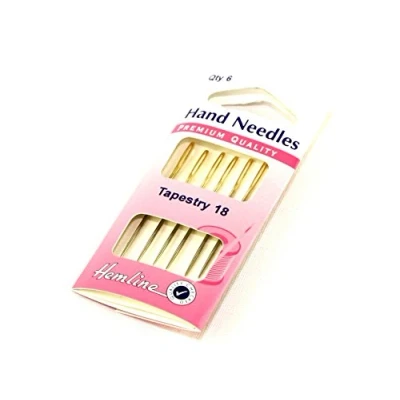 Image of Hemline Premium Gold Eye Tapestry Needles per pack of 6