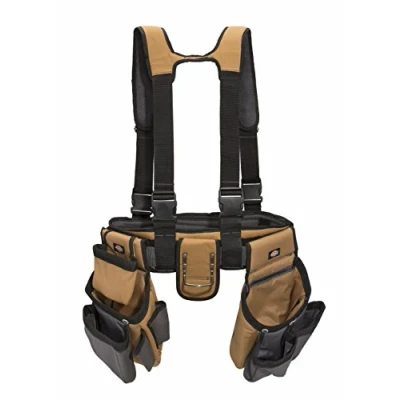 Image of Dickies 57023 Grey/Tan 4 Piece Carpenter&#039;s Rig