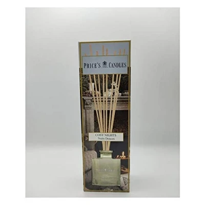 Image of Price&#039;s Cosy Nights Reed Diffuser 100ml Vanilla Scented Sweet, Delicious, Quality Fragrance Long Lasting Scent