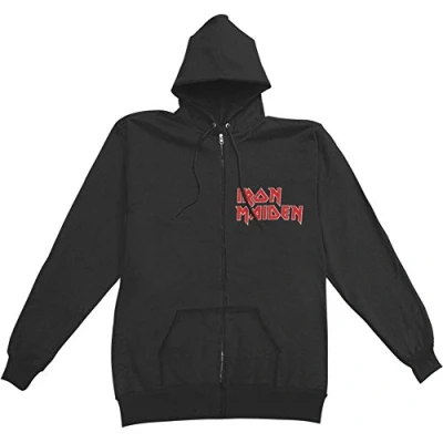 Image of Iron Maiden Men&#039;s No Prayer Zip Hoodie, Black, Medium