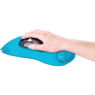 Image of Q Connect Gel Mouse Mat Blue