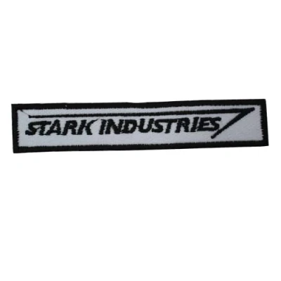 Image of Stark Industries Movie Logo Embroidered Iron on Patch Sew Badge Applique for Clothes