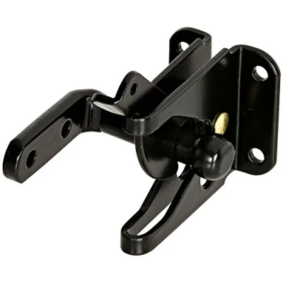 Image of National Hardware N101 337 101.337 Automatic Gate Latches, Black, 1 Pack