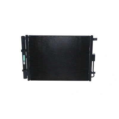 Image of 97606A5800, 97606A5801, 97606A6000 Condenser NRF 350432 with dryer, seal ring 17mm 12,7mm Aluminium 516mm HYUNDAI: i30 II Hatchback