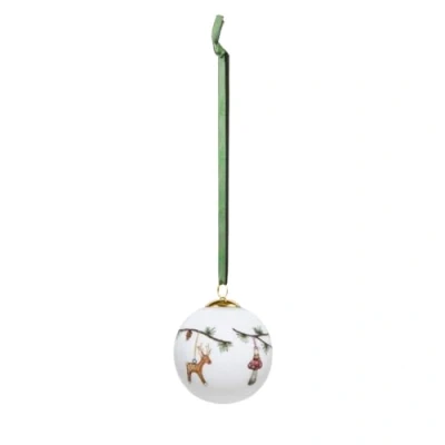 Image of HAK Kähler Christmas Bauble, Stainless Steel, White, 3 (EU)