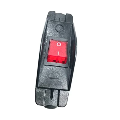 Image of SAUTOP DDD289 1pcs 30A 220V Heavy Duty Inline Cord Switch Large Current in Line On/Off Rocker with Red Light,