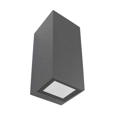 Image of Afrodita 2 Light Outdoor Up Down Wall Urban Grey IP65, GU10