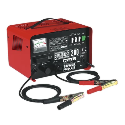 Image of Sealey Starter/Charger 200/45Amp 12/24V 230V