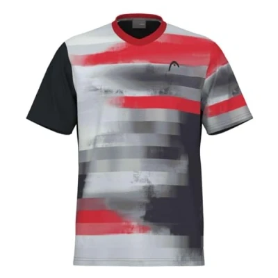 Image of HEAD TOPSPIN T Shirt Mens, Black/Printed, S