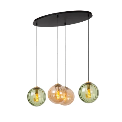 Image of Monsaraz Retro Pendant light 4xE27 Green