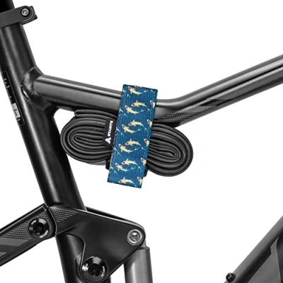 Image of Granite Rockband+ MTB Frame Carrier Strap for Inner Tubes and Bike Tool Kit, Storage Solution Attaching Extra Gear on Your Mountain Bike, BMX Road Gravel (Koi)
