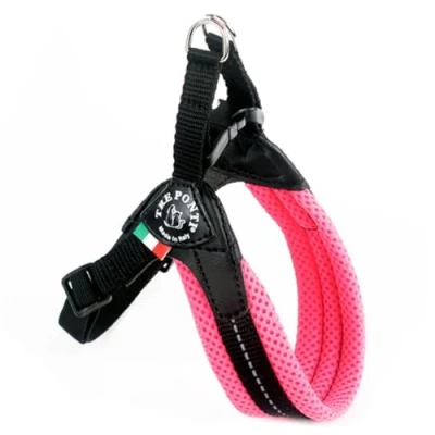 Image of TRE PONTI Easy Fit Mesh Classic Neon Dog Harness, Size 2.5, Pink