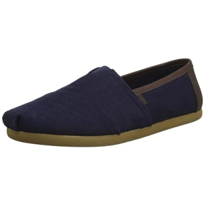 Image of TOMS Men&#039;s Synthetic Alpargata Loafer Flat, Denim Brown, 11 UK